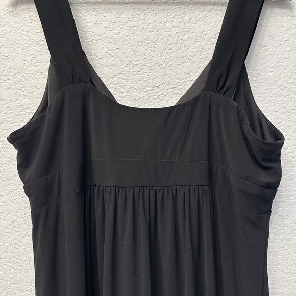 Y2k Empire Black Dress Vintage Party Karin Stevens Stretchable Plus Size 16W - Picture 4 of 11